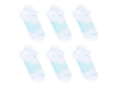 Copper Fit 6 Pack Women's Energy Low Cut Socks