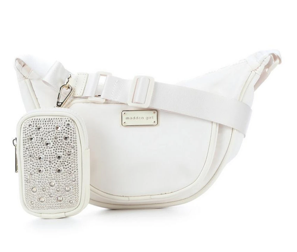 Madden Girl Nylon Cresecent Handbag
