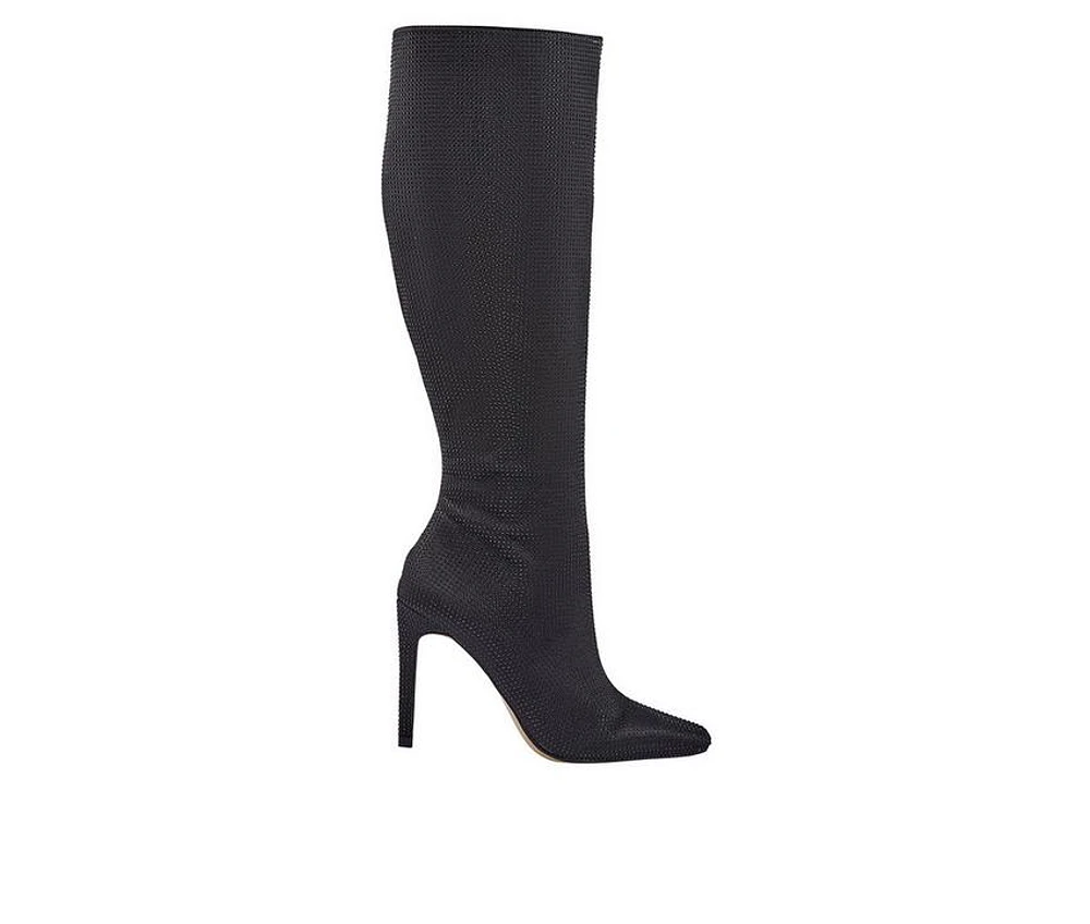 Women's Lady Couture Diamond Knee High Stiletto Boots