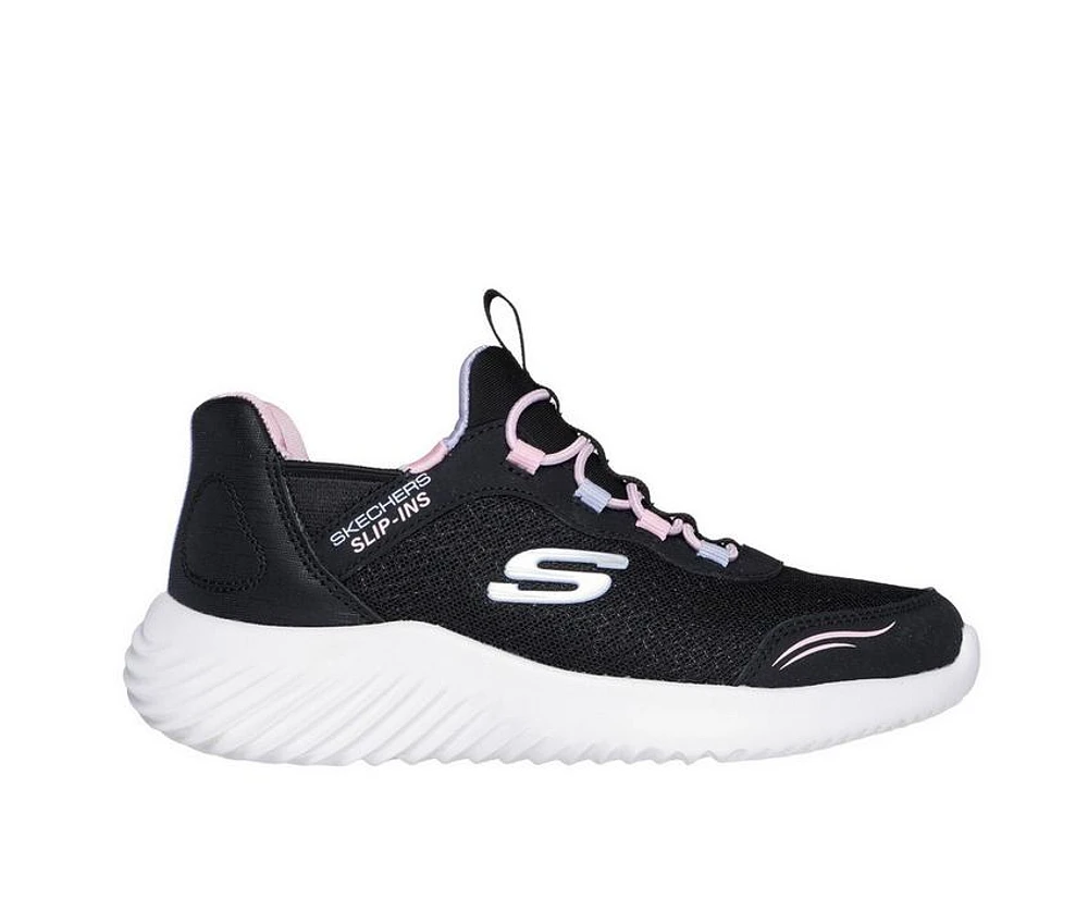 Girls' Skechers Girls Bounder Simple Cute Slip-Ins Running Shoes