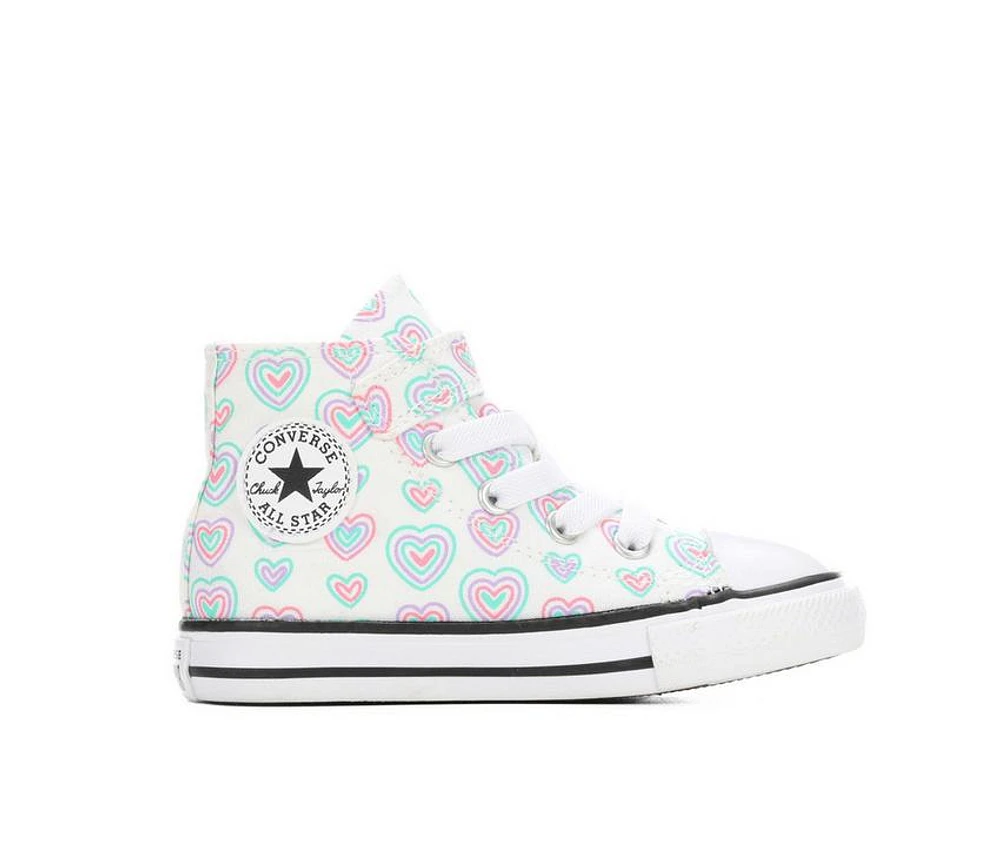 Girls' Converse Infant & Toddler Chuck Taylor All Star Mid Hearts Sneakers