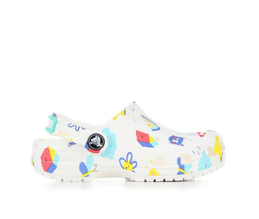 Kids' Crocs Infant & Toddler Classic Doodle Print Clogs