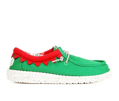Kids' HEYDUDE Little Kid & Big Wally Holiday Elf Casual Shoes