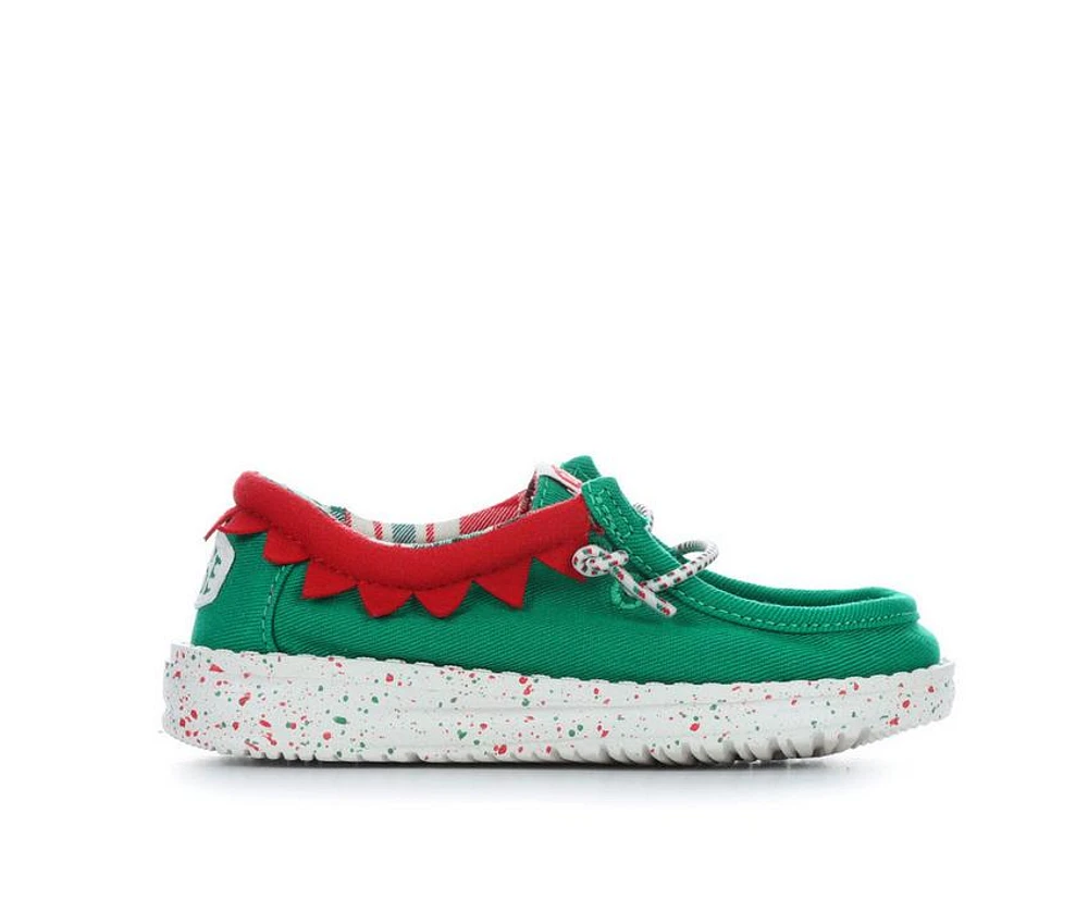 Kids' HEYDUDE Toddler Wally Holiday Elf Slip-On Shoes
