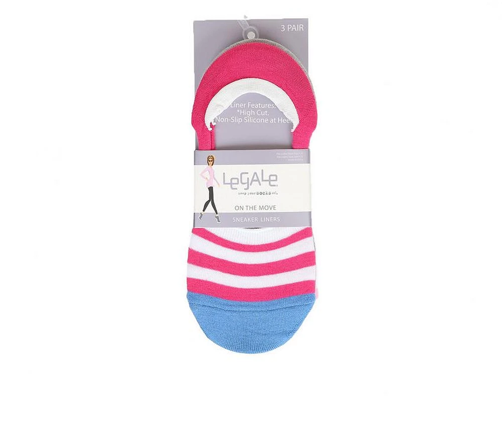 LEGALE 3PP STRIPED SNEAKER LINER Socks