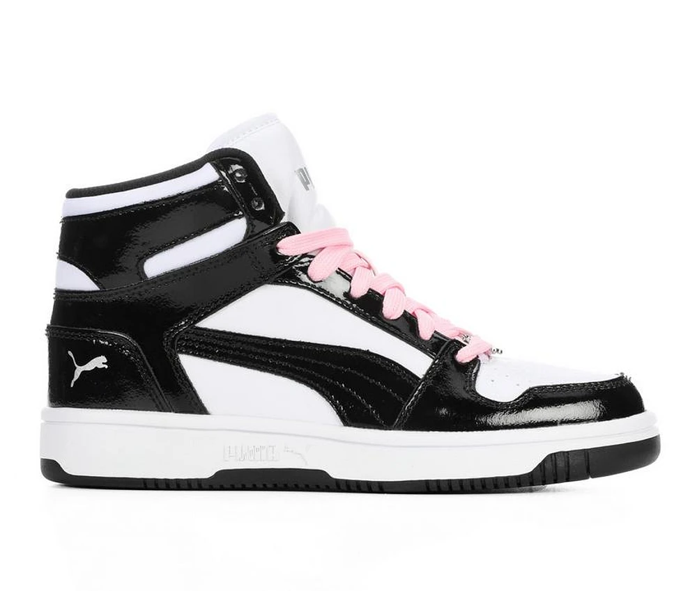 Girls' Puma Big Kid Rebound Layup Shine High Top Sneakers
