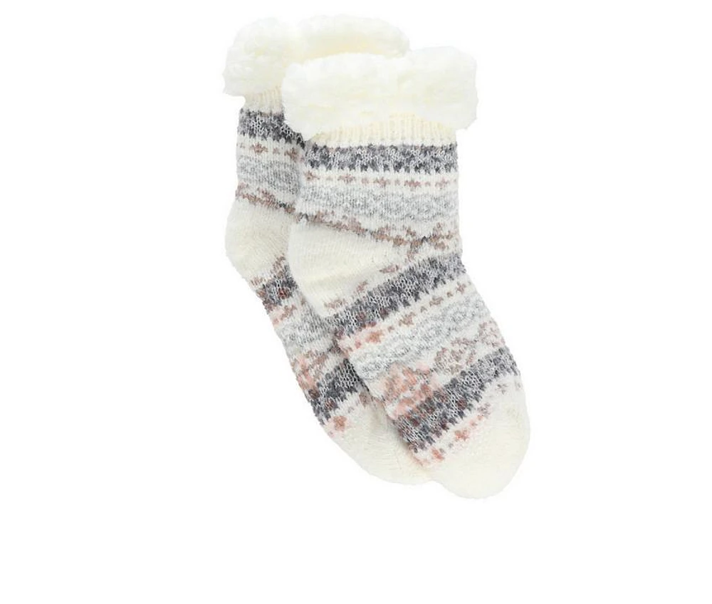 MUK LUKS Women's Chenille Mix Cabin Socks