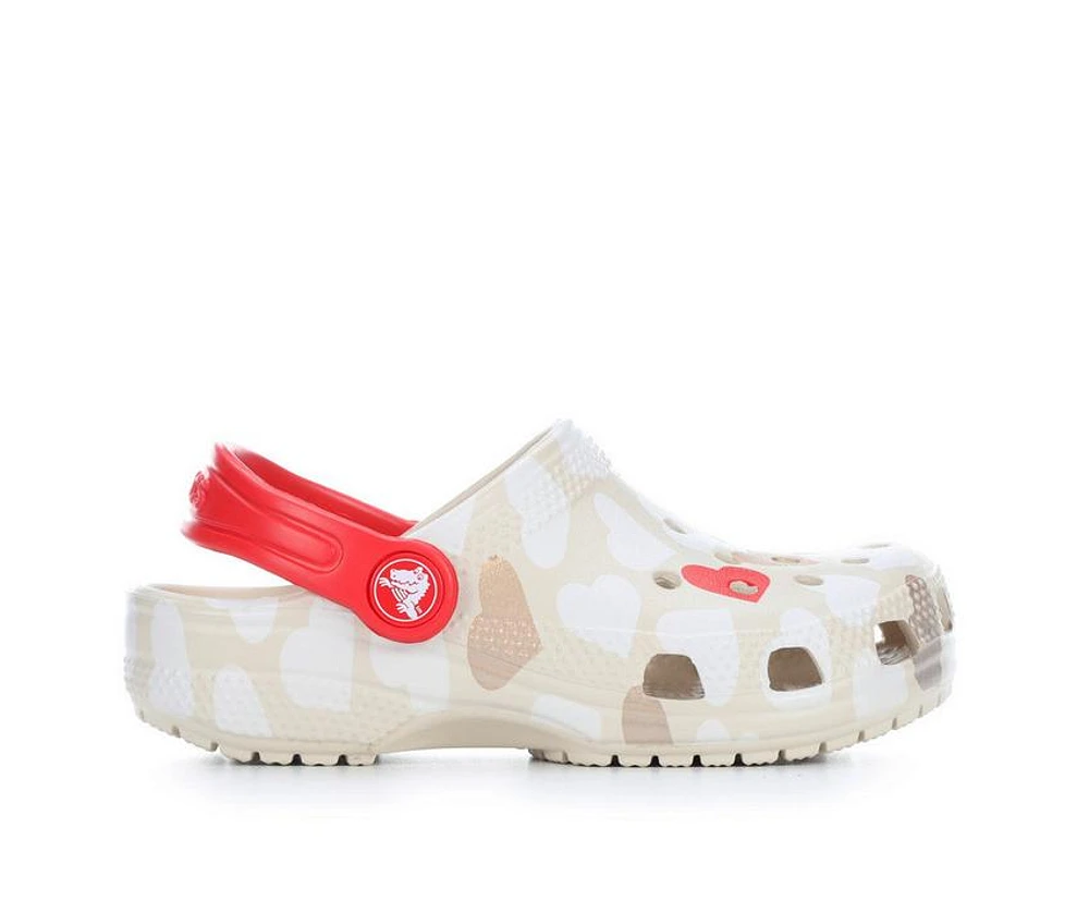 Kids' Crocs Infant & Toddler Classic Heart Print Clogs