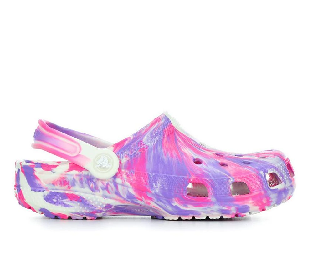 Girls' Crocs Little Kid & Big Classic Glow Marbled Clogs