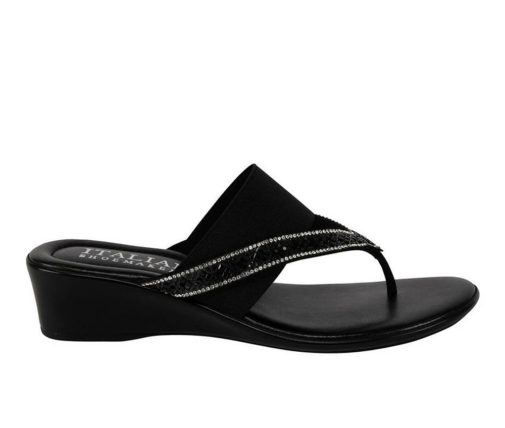 Women's Italian Shoemakers Deleiza Wedge Flip-Flops