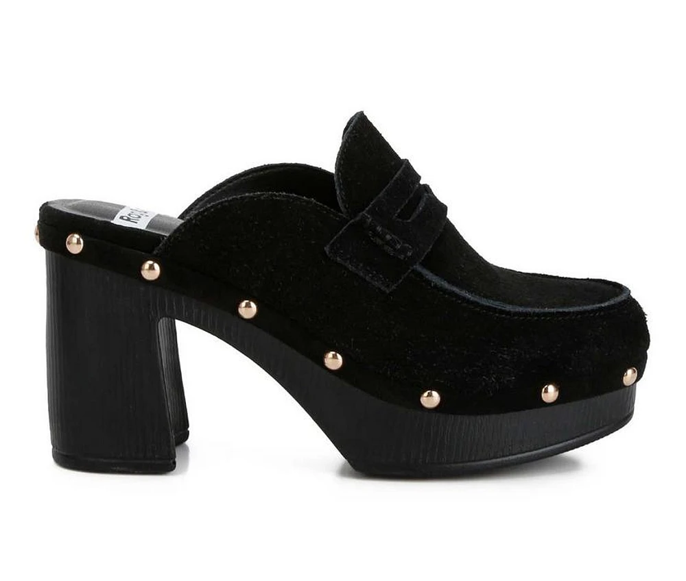 Women's Rag & Co Riley Heeled Clogs