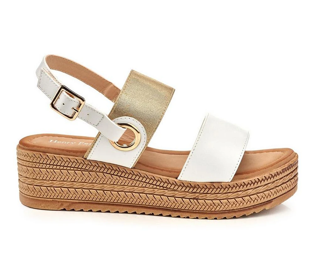 Women's Henry Ferrara Monica Platform Wedge Sandals