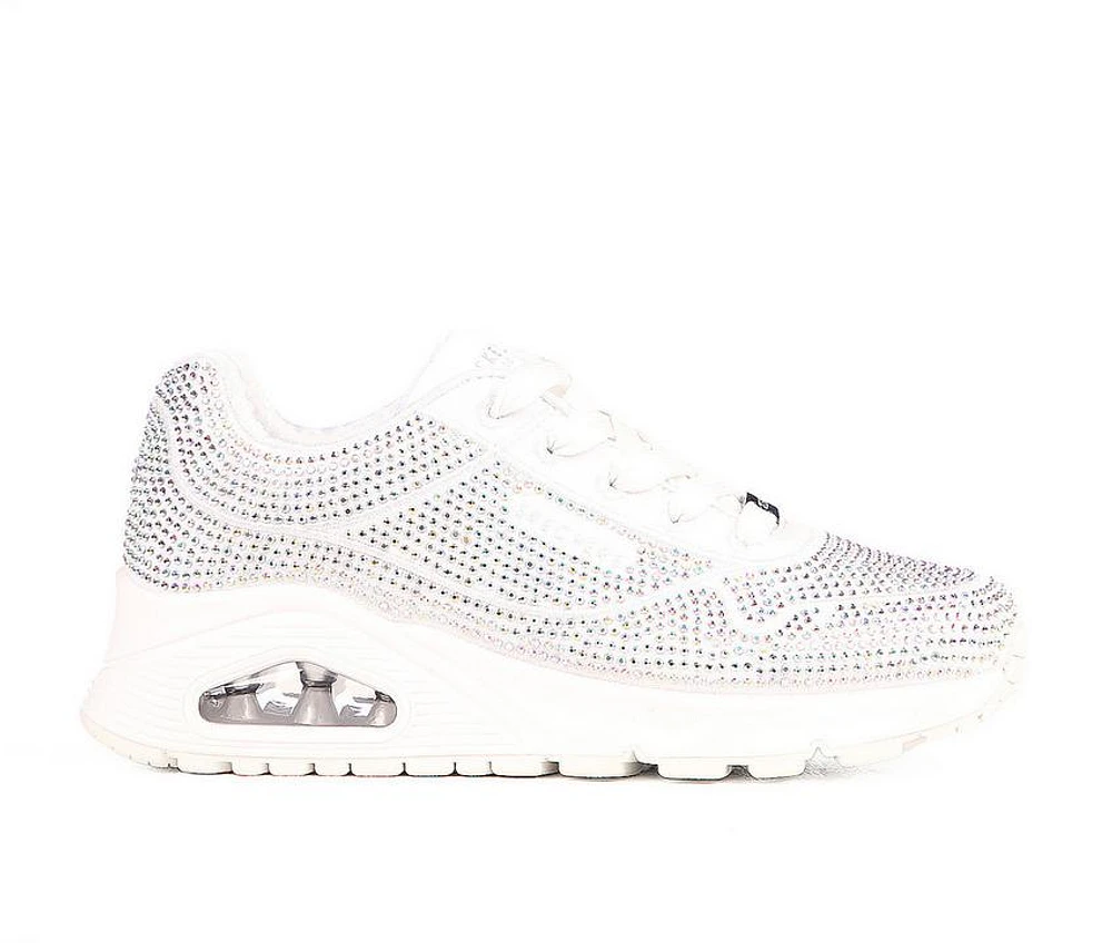 Girls' Skechers Street Little Kid & Big Uno Gen1 Disco Rave Lace-Up Sneakers