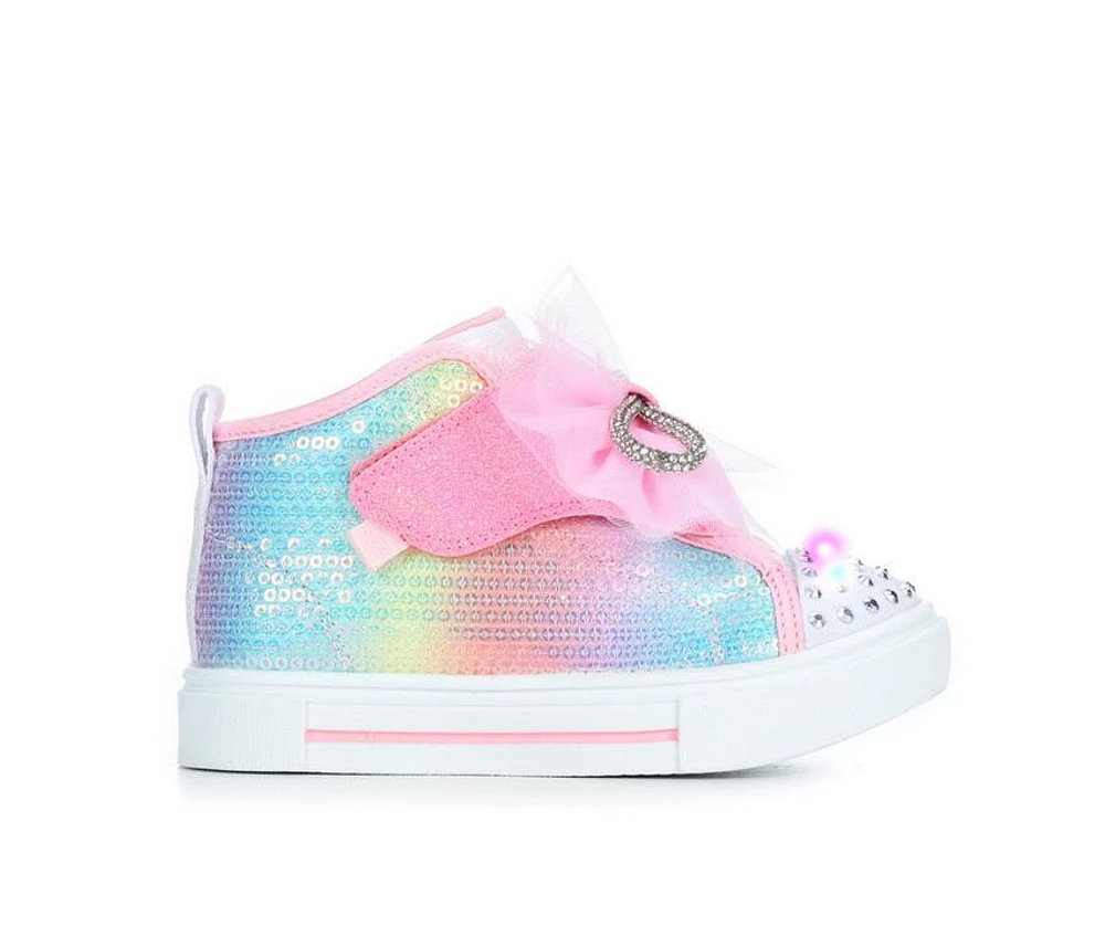 Girls' Skechers Toddler Twinkle Sparks Ombre Bow Sneakers
