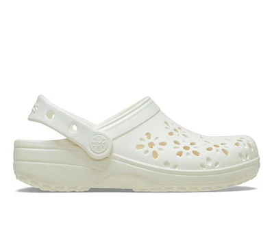 Women's Crocs Classic Floral Cutout Clogs