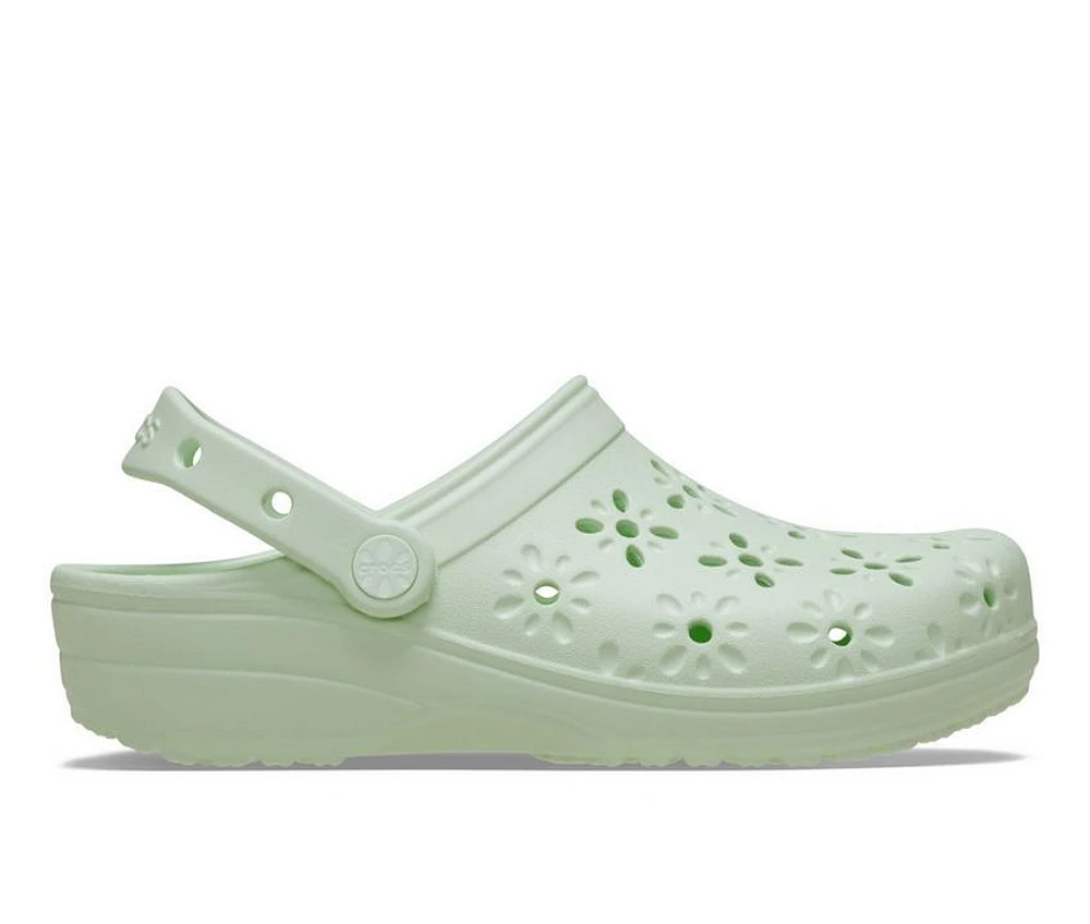 Women's Crocs Classic Floral Cutout Clogs