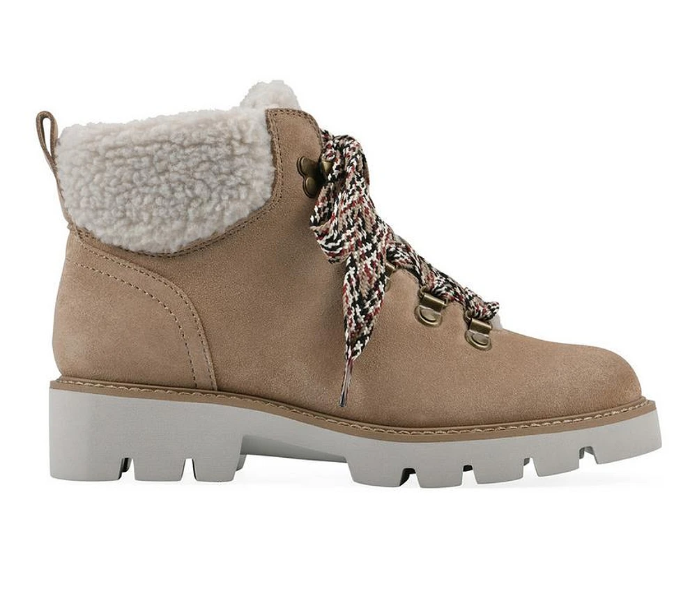 Women's White Mountain Gloving Lace Up Winter Booties