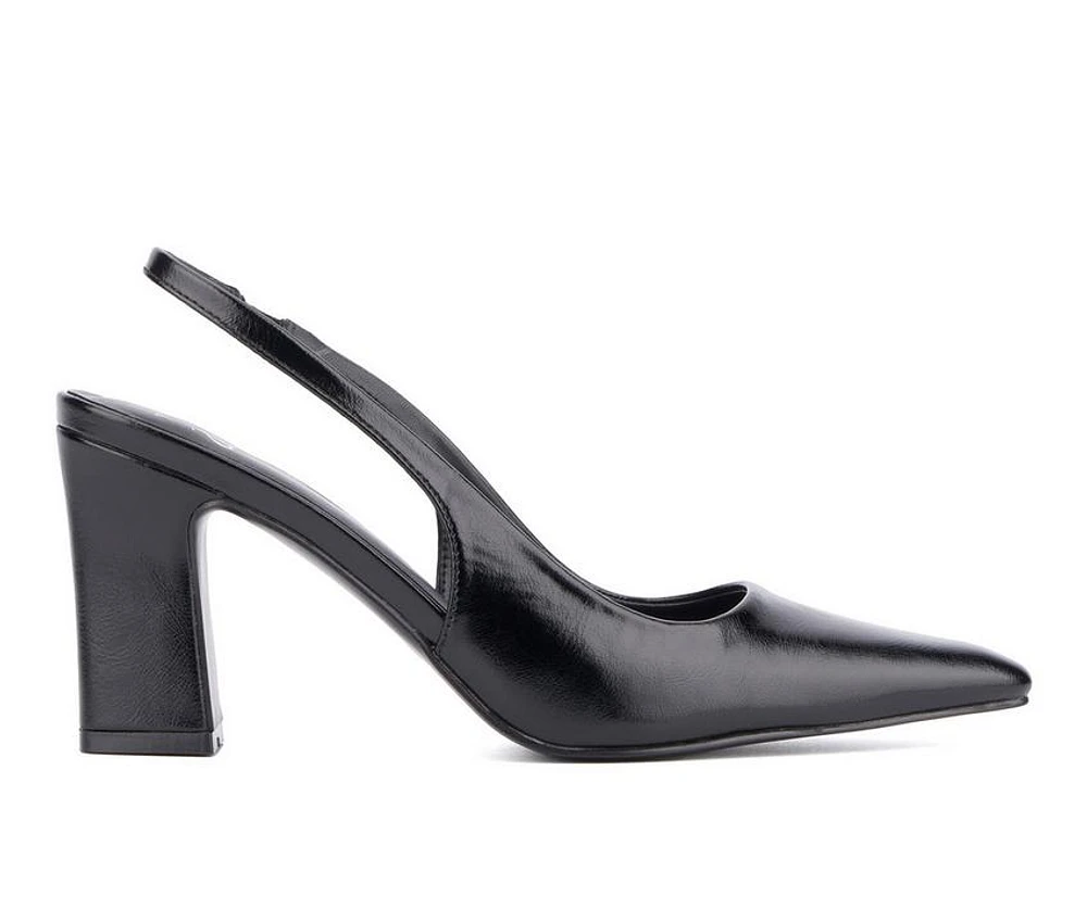 Women's New York and Company Theresa Slingback Pumps