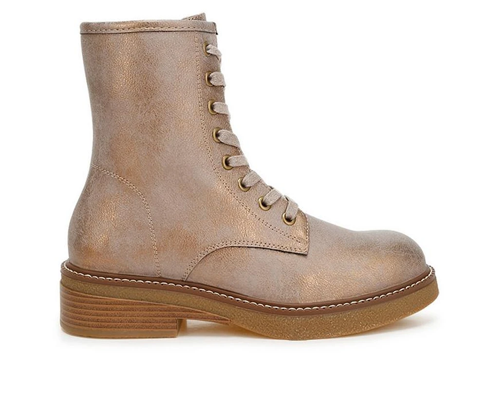 Women's London Rag Clover Combat Booties