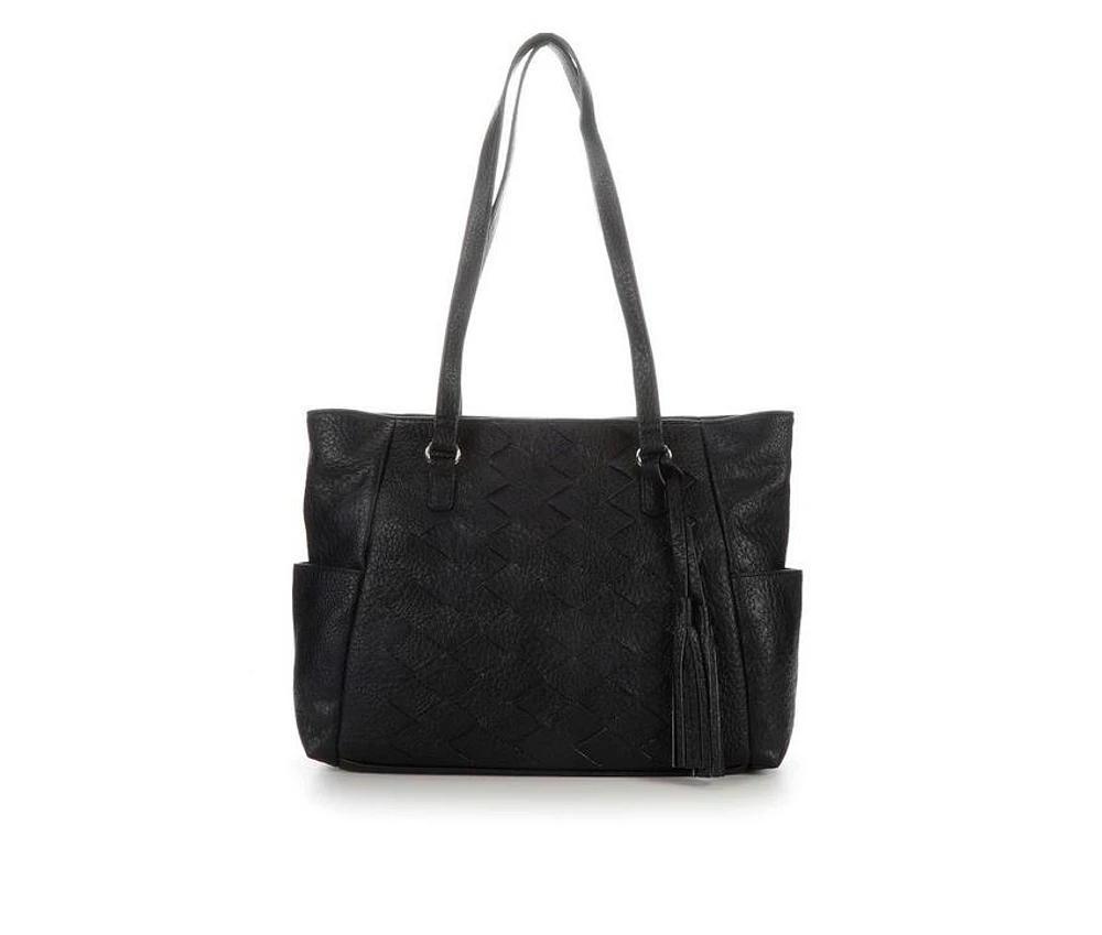 Bueno Of California Woven Tote Handbag