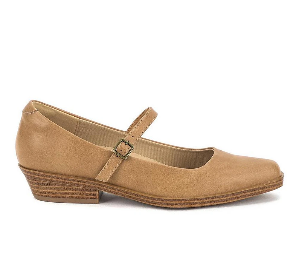 Women's Yellow Box Wilma Low Heeled Maryjanes