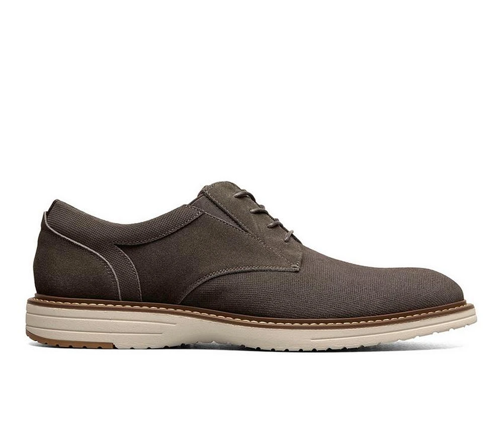 Men's Nunn Bush Griff Suede Plain Toe Oxford Oxfords
