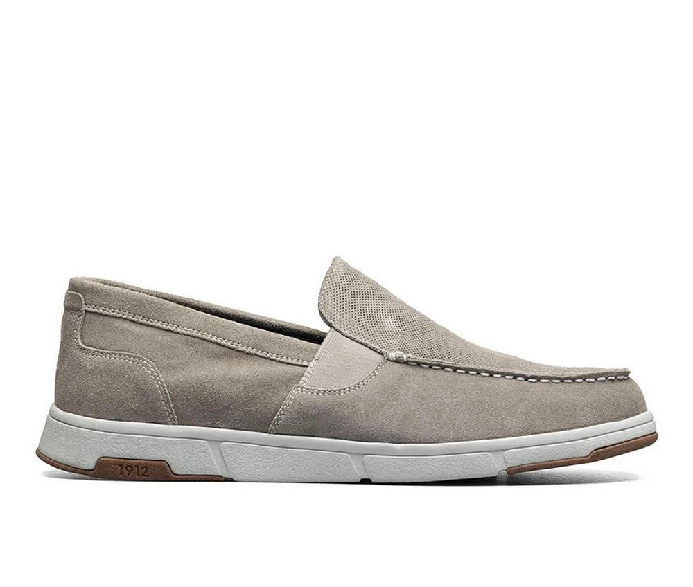 Men's Nunn Bush Luca Suede Moc Toe Venetian Slip On Loafers