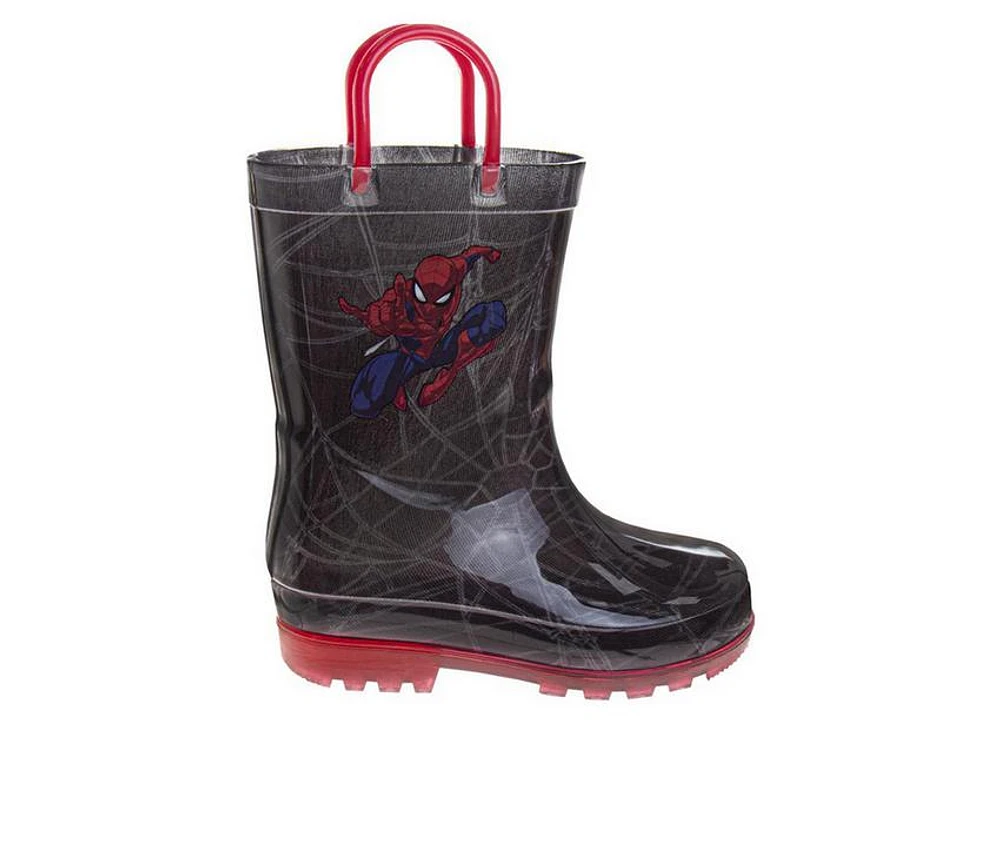 Boys' Spiderman Spider Sense Toddler & Little Kid Spiderman Rianboots Rain Boots