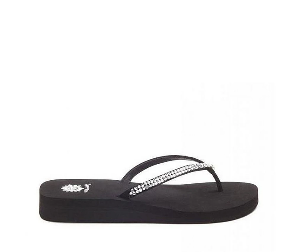 Women's Yellow Box Jello Flip-Flops