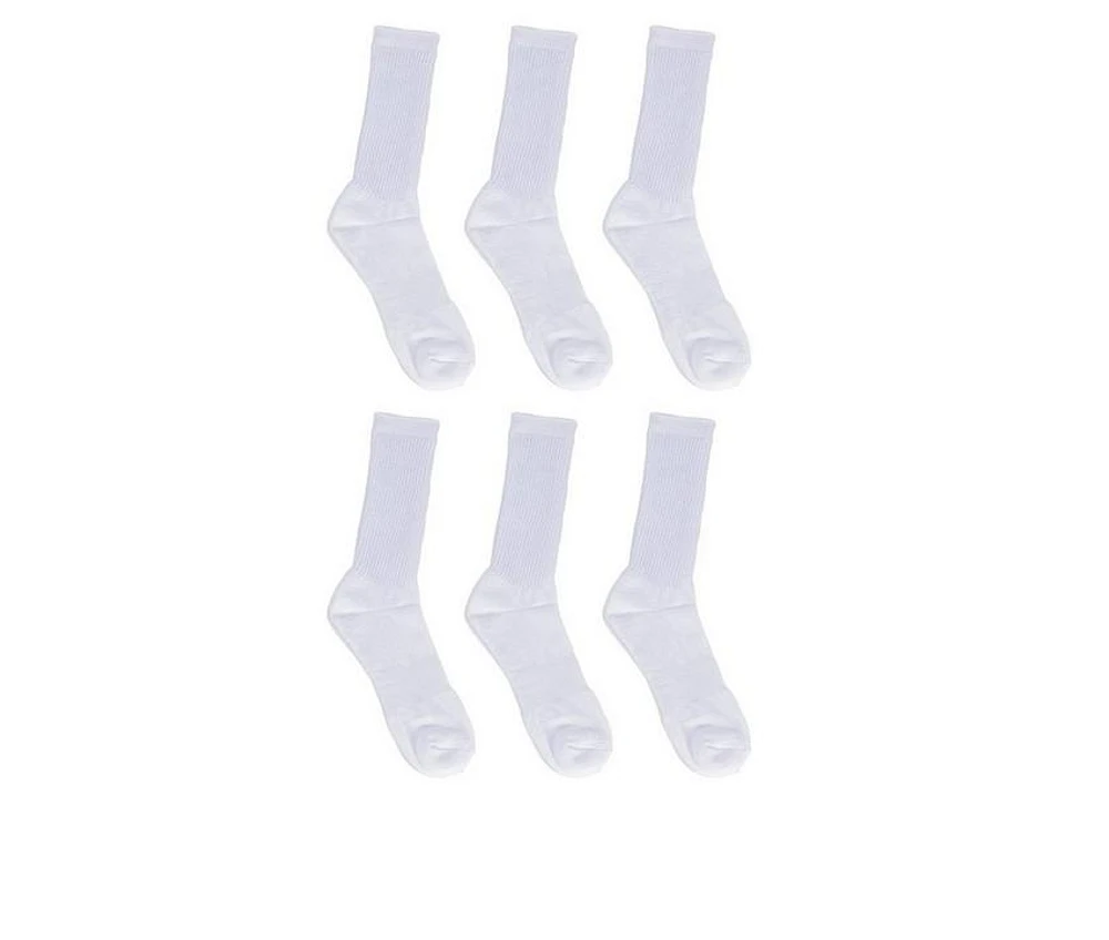 Sof Sole 6 Pair Comfort Cushioned Crew Socks