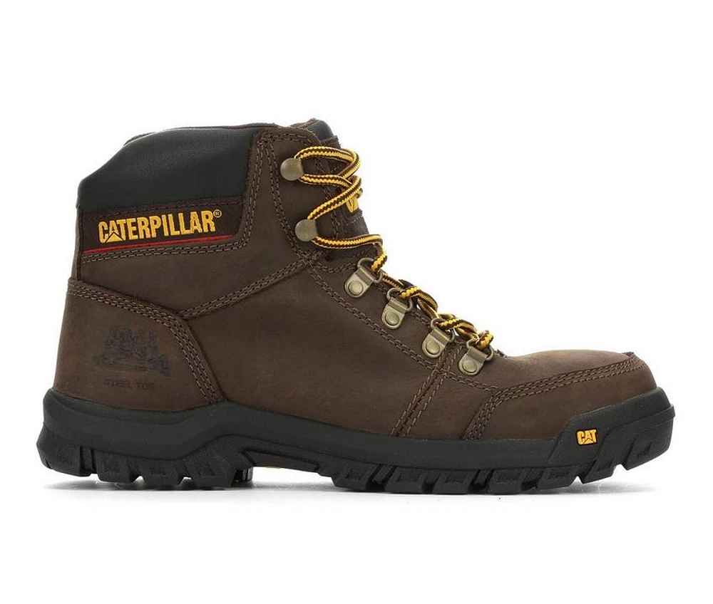 Men's Caterpillar Outline Steel Toe Work Boots