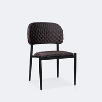 Austin Side Chair - Black/Brown