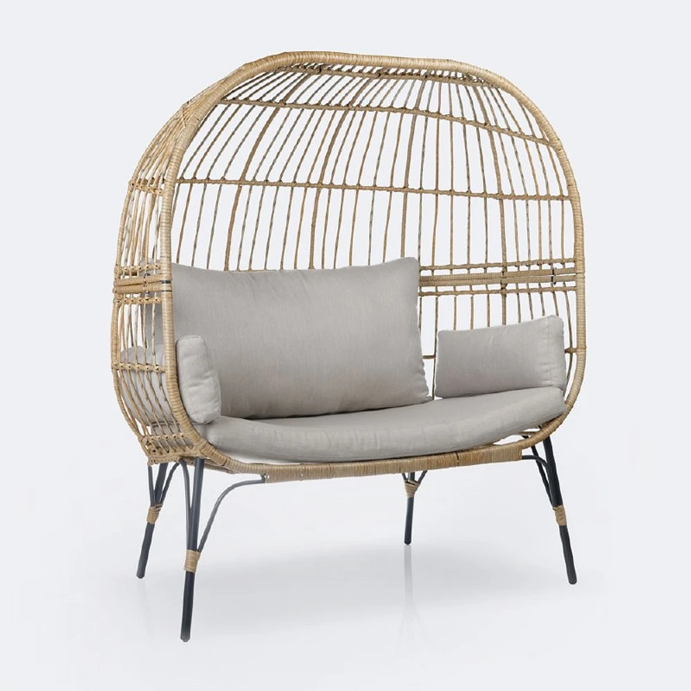 Bahama Double  Wicker Accent Chair