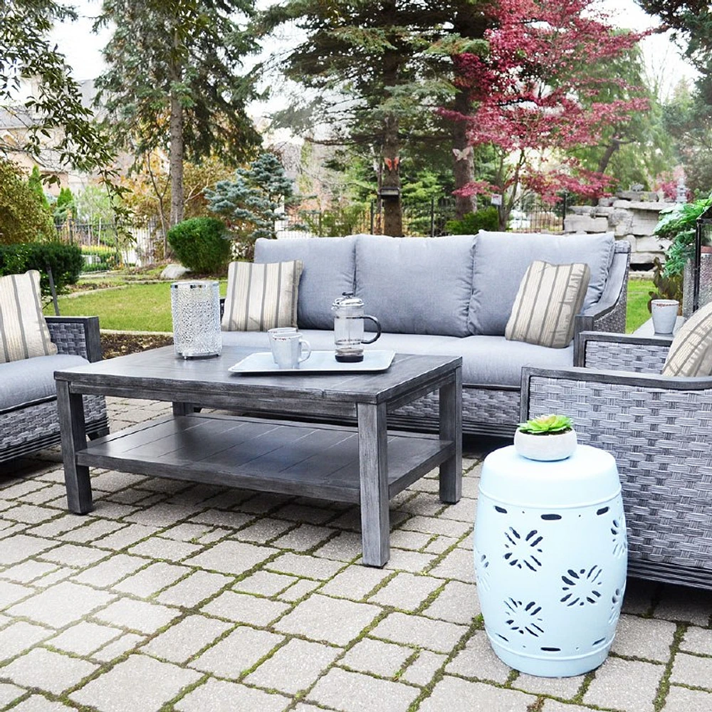 Belvedere Wicker Set in Grey