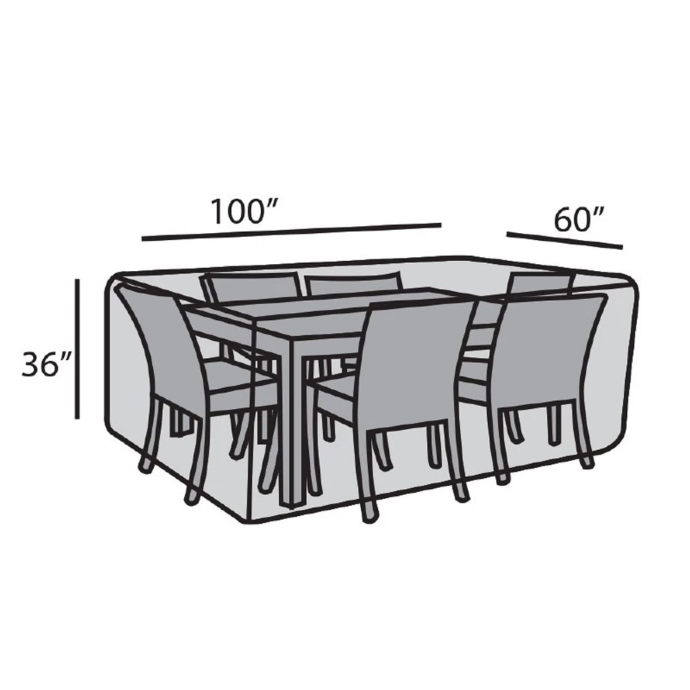 60"x100" Rectangular Dining Set Cover