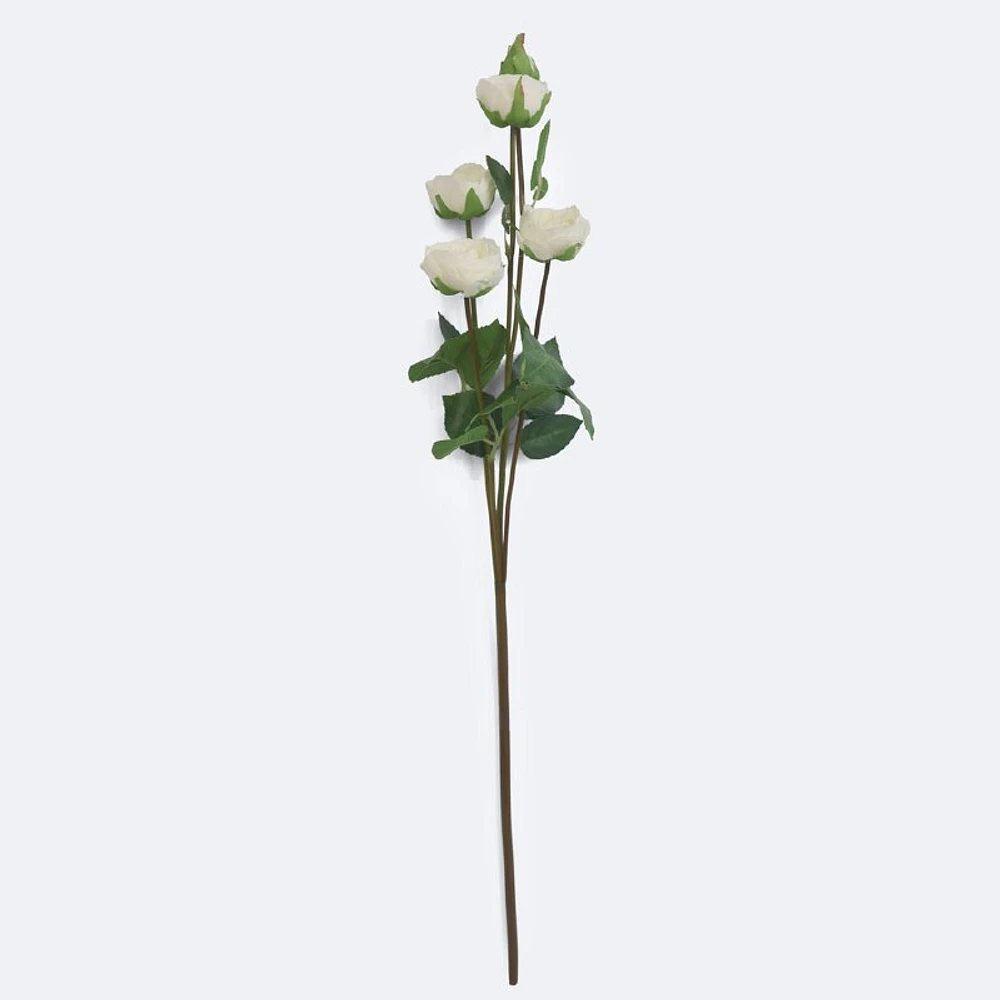 Faux Rose - White