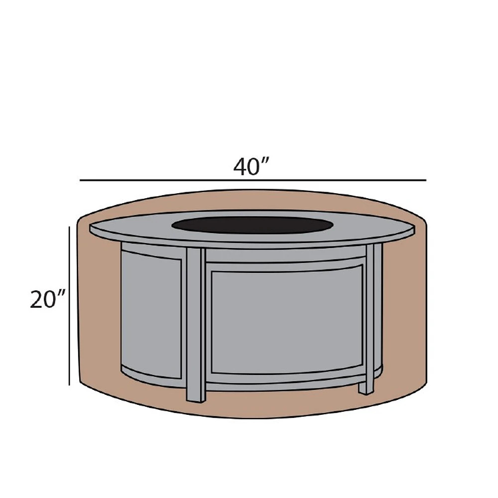 Firepit Summer Cover 40" Round