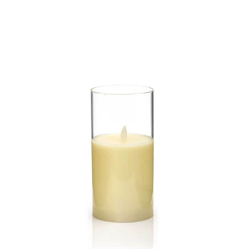 Medium LED Candle with Glass