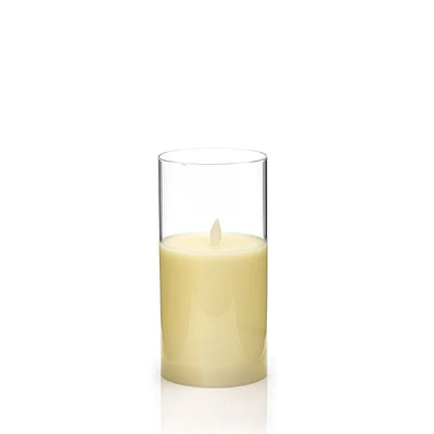 Medium LED Candle with Glass