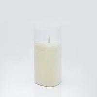 Triangle Glass LED Candle - Large