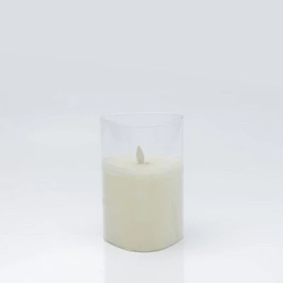 Triangle Glass LED Candle - Small