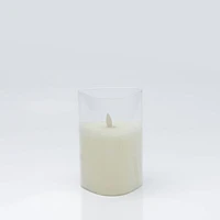 Triangle Glass LED Candle - Small