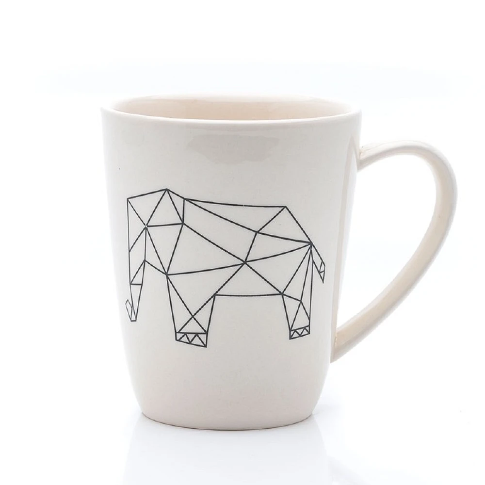 Geometric Elephant Mug