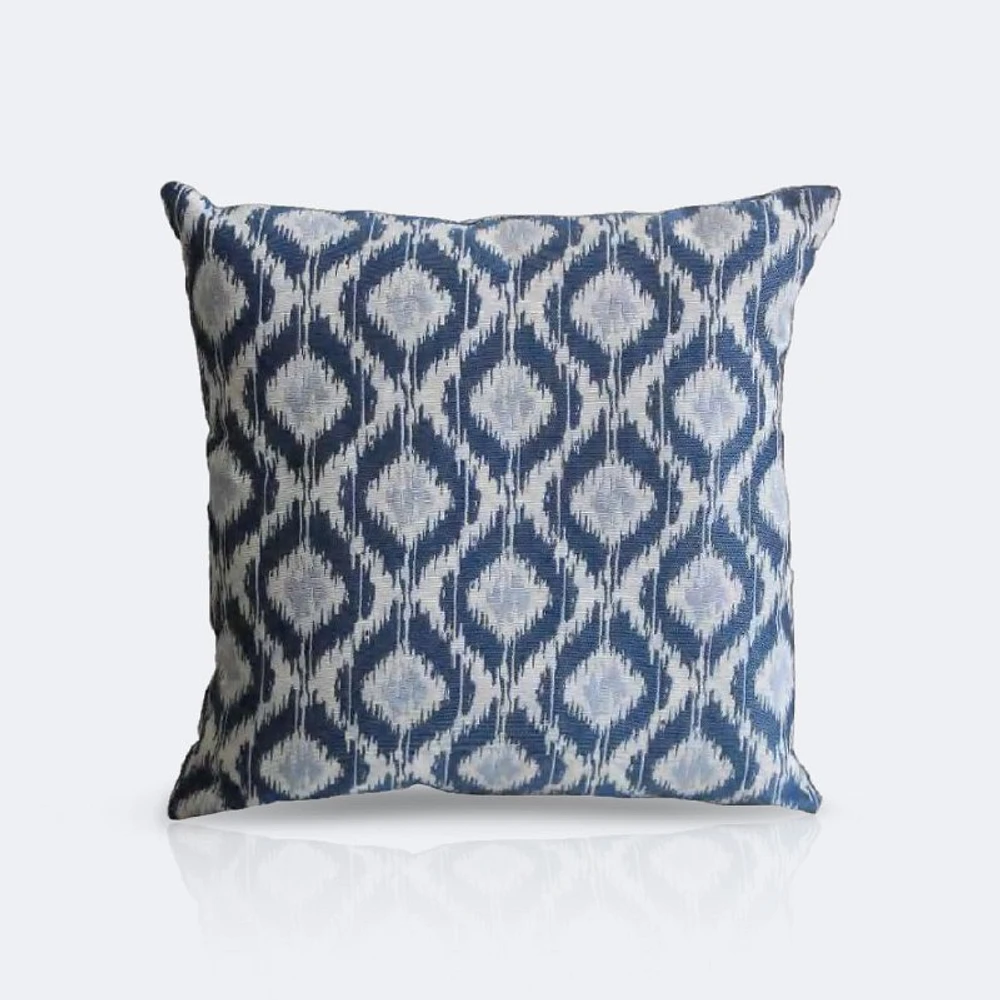 Throw Pillow - Blue Diamonds