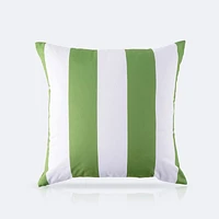 Throw Pillow 18 x 18 - Green Stripe