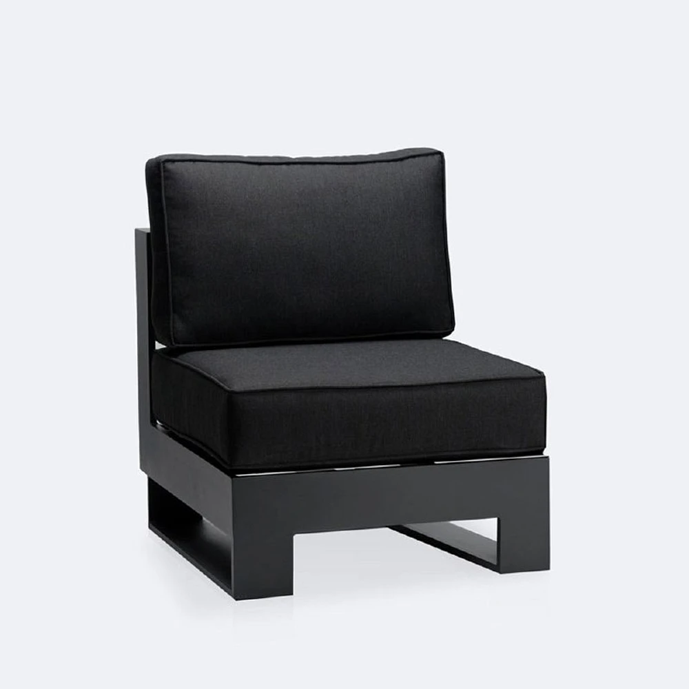 Renfrew Sidechair - Black Frame - Carbon Black Cushion