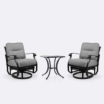 Ivy Swivel Club Chair Set