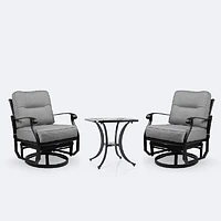 Ivy Swivel Club Chair Set