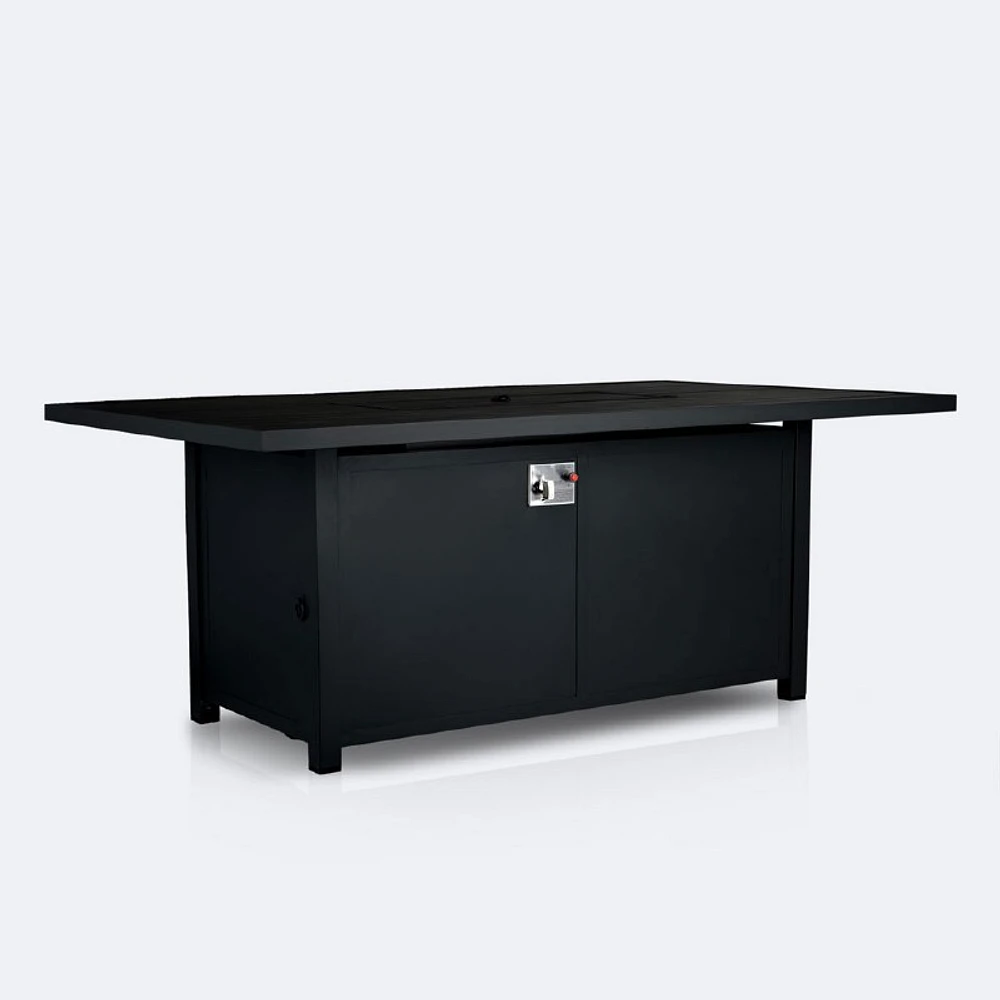 Shoreline 48"x86" Firepit Dining Table