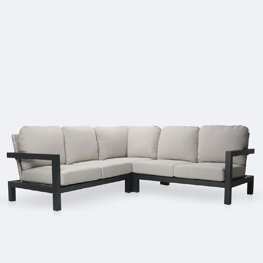 Troy Sectional - Black Frame
